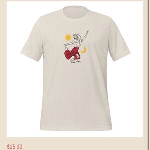 Bella and Canvas Phoebe Graphic Tee with Red and Yellow Design